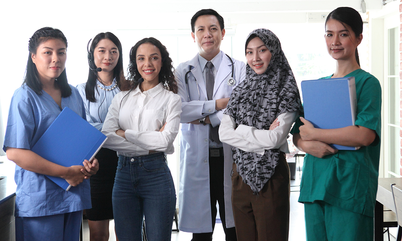 group of people multi occupation,Happy multicultural work team employees group looking at camera posing in office, , workforce members, business people managers standing together, portrait